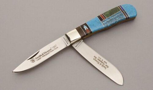 Smith & Wesson Two Blade Trapper with N/A handle material - Obverse Side - Item #KLC11015