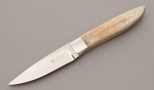 Tinus Beukes Hunter with Giraffe Bone Scales handle material - Obverse Side - Item #KLC11016
