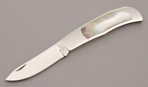 Paragon Knives Herron Interframe Lockback with Stainless Frame handle material - Obverse Side - Item #KLC11019