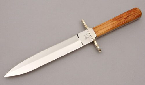 Buck Knives B976-MT3 Dagger with Giraffe Bone Handle Scales handle material - Obverse Side - Item #KLC11029