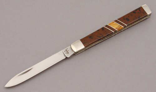 Case Cutlery EX185-SS Doctor's Knife with Mahogany Obsidian Scales handle material - Obverse Side - Item #KLC11057