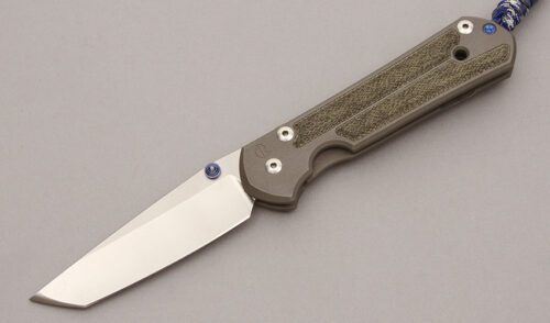 Chris Reeve Large Sebenza 21 Framelock with Titanium Frame handle material - Obverse Side - Item #KLC11079