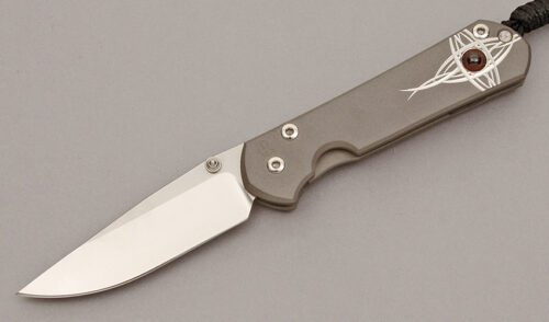 Chris Reeve Small Sebenza 21 Framelock with Titanium Frame handle material - Obverse Side - Item #KLC11082