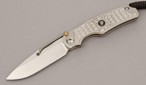 Chris Reeve Ti-Lock Elemental Folder with Titanium Frame handle material - Obverse Side - Item #KLC11085