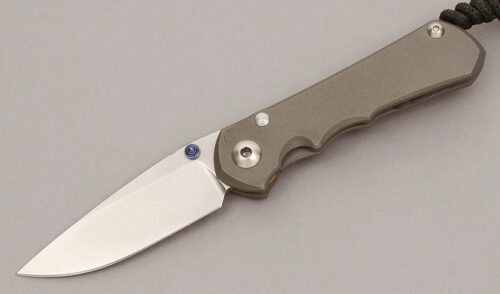 Chris Reeve Small Inkosi Framelock with Titanium Frame handle material - Obverse Side - Item #KLC11089