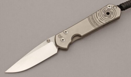 Chris Reeve Small Sebenza 21 Framelock with Titanium Frame handle material - Obverse Side - Item #KLC11090