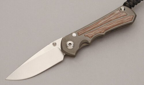 Chris Reeve Small Inkosi Framelock with Titanium Frame handle material - Obverse Side - Item #KLC11091