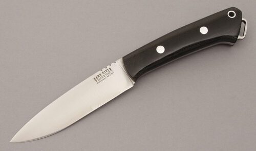 Bark River Knife & Tool North Star with Black Canvas Micarta Scales handle material - Obverse Side - Item #KLC11102