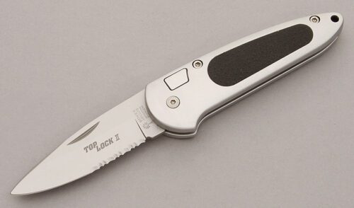 Boker Knives 7107 Top Lock Folder with Aircraft Alloy Frame handle material - Obverse Side - Item #KLC11138