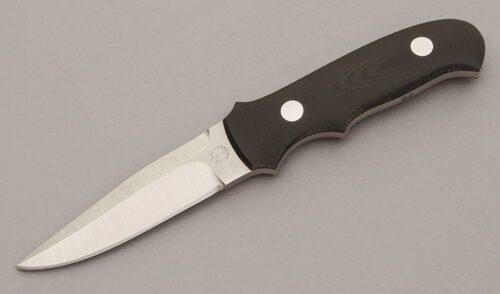 Dozier Knives New York Special with Black Micarta Handle Scales handle material - Obverse Side - Item #KLC11141