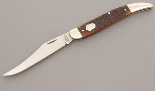 A.G. Russell Grandads Toothpick with Brown Jigged Bone Scales handle material - Obverse Side - Item #KLC11152