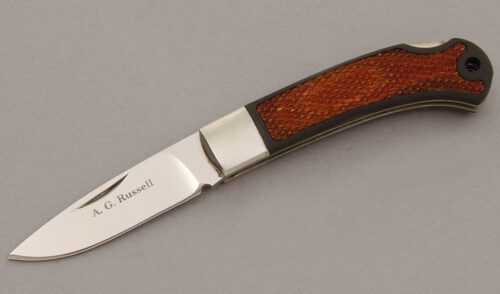 A.G. Russell 702 Lockback Folder with Molded Nylon Scales handle material - Obverse Side - Item #KLC11162