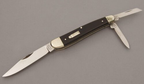A.G. Russell CM-5 .44 Magnum Whittler with Ebony Wood Handle Scales handle material - Obverse Side - Item #KLC11173