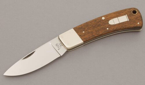 Hen & Rooster CM-7 .45 Long Colt Folder with Rosewood Handle Scales handle material - Obverse Side - Item #KLC11177