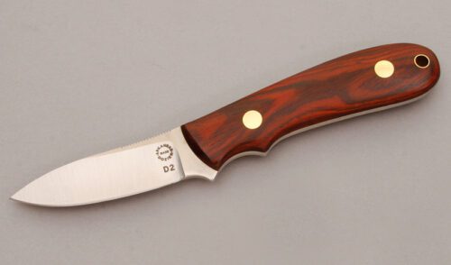 Dozier Knives K-8 Semi-Skinner with Cocobolo Wood Scales handle material - Obverse Side - Item #KLC11197