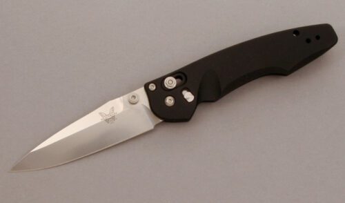 Benchmade Knives 470-1 Osborne Emissary with Black Aluminum handle material - Obverse Side - Item #KLC11205