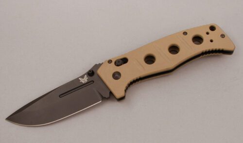 Benchmade Knives 275BKSN Adamas Axis Lock with G-10 Handle Scales handle material - Obverse Side - Item #KLC11207