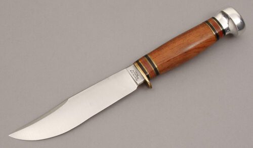 Marble's Knives Expert with Tiger Wood Handle handle material - Obverse Side - Item #KLC11248
