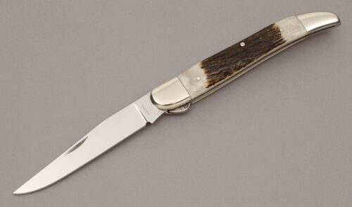 A.G. Russell Arkansas Toothpick with Stag Handle Scales handle material - Obverse Side - Item #KLC11254