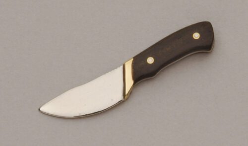 Unknown Maker Bernard Sparks Miniature Knife with Ebony Handle Scales handle material - Obverse Side - Item #KLC11295