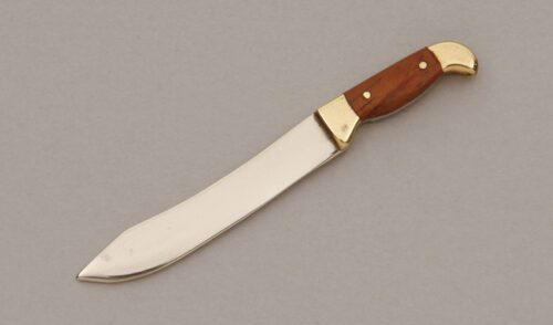 Unknown Maker Miniature W.W. Ayer Bowie with Padouk Wood Handle Scales handle material - Obverse Side - Item #KLC11299