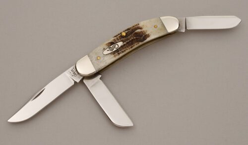 Case Cutlery TB6339 Sowbelly with Bone Stag Handle Scales handle material - Obverse Side - Item #KLC11306