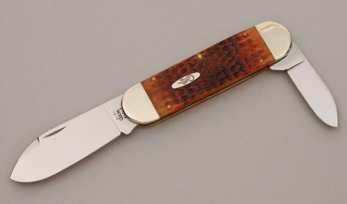 Case Cutlery 6250 Elephant Toenail with Chestnut Jigged Bone Scales handle material - Obverse Side - Item #KLC11312