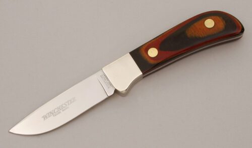 Winchester Knives W15 0670 Hunter with Pakkawood Handle Scales handle material - Obverse Side - Item #KLC11326