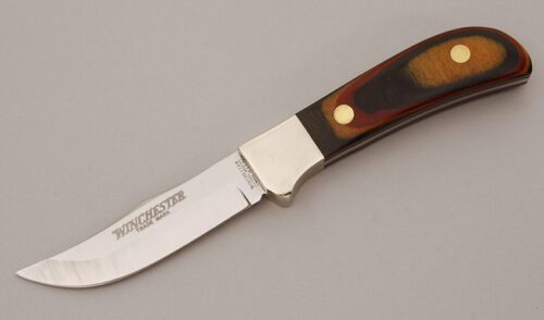 Winchester Knives W15 0680 Hunter with Pakkawood Handle Scales handle material - Obverse Side - Item #KLC11327