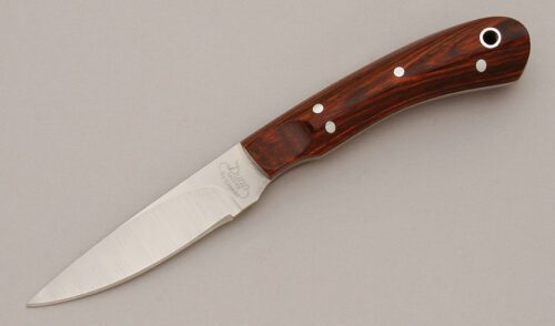 Dunn Knives Small Game & Bird Hunter with Rosewood Handle Scales handle material - Obverse Side - Item #KLC11340