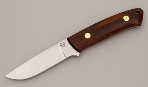 Dozier Knives Buffalo River Hunter with Cocobolo Wood Handle Scales handle material - Obverse Side - Item #KLC11344
