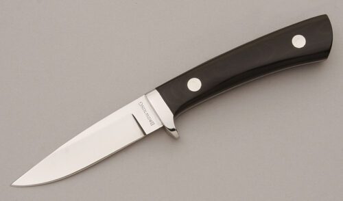 Browning Knives Model 720 Small Game Hunter with Black & Brown Micarta Scales handle material - Obverse Side - Item #KLC11345