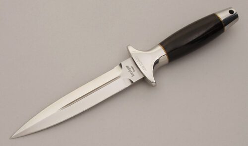 Kershaw Knives 1007 Trooper with Ebony Wood Handle handle material - Obverse Side - Item #KLC11377