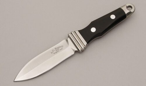 A.G. Russell Sting 3 with Black Rucarta Scales handle material - Obverse Side - Item #KLC11378