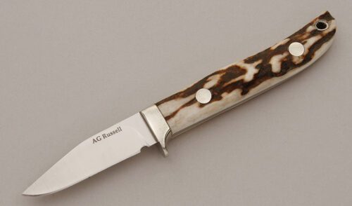 A.G. Russell Splinter Picker with Stag Handle Scales handle material - Obverse Side - Item #KLC11422