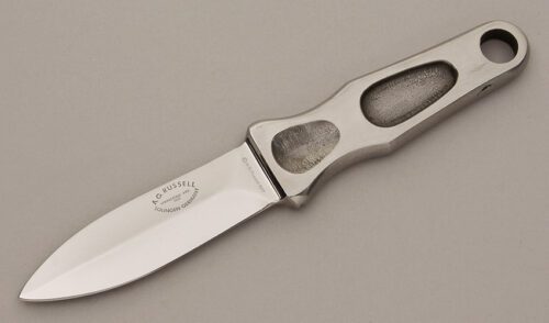 A.G. Russell 1977 Sting with Satin Finished Stainless Steel handle material - Obverse Side - Item #KLC11445