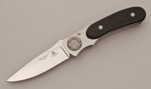 Lone Wolf Knives Paul Prankster Axial Lock with Black G10 Handle Scales handle material - Obverse Side - Item #KLC11451