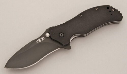 Zero Tolerance Knives 0350 Linerlock Folder with Black G-10 Scales handle material - Obverse Side - Item #KLC11460