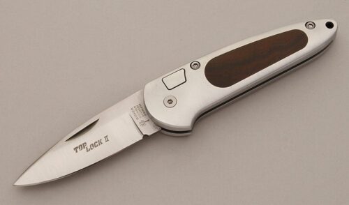 Boker Knives 7101 Top Lock II with Aircraft Alloy Frame handle material - Obverse Side - Item #KLC11463