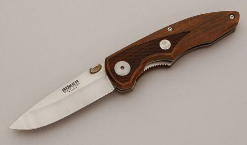 Boker Knives 189W Linerlock Folder with Rosewood Scales handle material - Obverse Side - Item #KLC11464