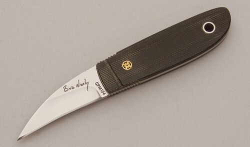 Bud Nealy Splinter with Black G10 Scales handle material - Obverse Side - Item #KLC11471