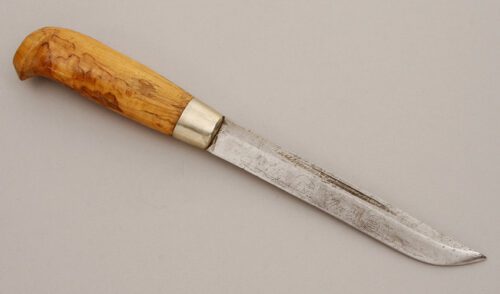 Marttiini Knives Ilves with Curly Birch Wood Handle handle material - Obverse Side - Item #KLC11474