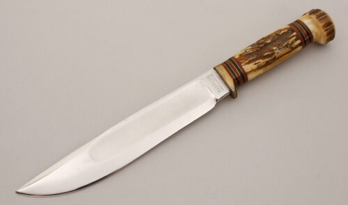 Marble's Knives Ideal with Two Piece Stag Handle handle material - Obverse Side - Item #KLC11488