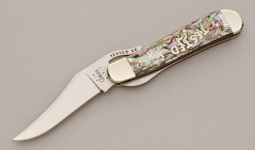 Case Cutlery 81953L Russlock with Abalone Handle Scales handle material - Obverse Side - Item #KLC11577