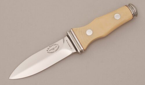 A.G. Russell 1977 Sting with Ivory Micarta Scales handle material - Obverse Side - Item #KLC11612