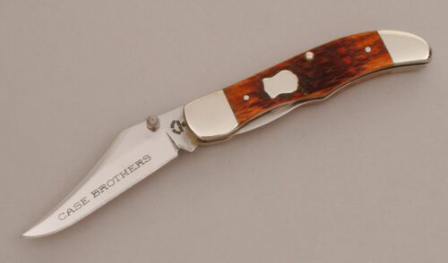 Case Cutlery 61265LC Folding Hunter with Chestnut Jigged Bone Scales handle material - Obverse Side - Item #KLC11639