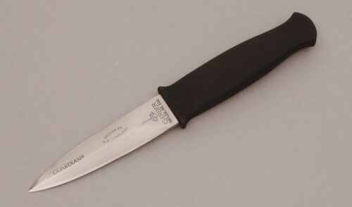 Gerber Knives Guardian with Textured Cast Aluminum handle material - Obverse Side - Item #KLC11665