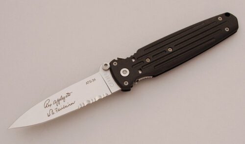 Gerber Knives Applegate/Fairbairn Combat with Black FRN Handles handle material - Obverse Side - Item #KLC11671