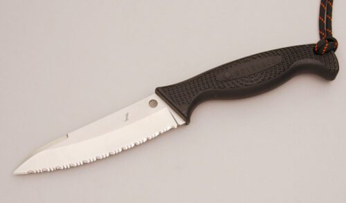Spyderco Knives Aqua Salt with Black FRN handle material - Obverse Side - Item #KLC11679
