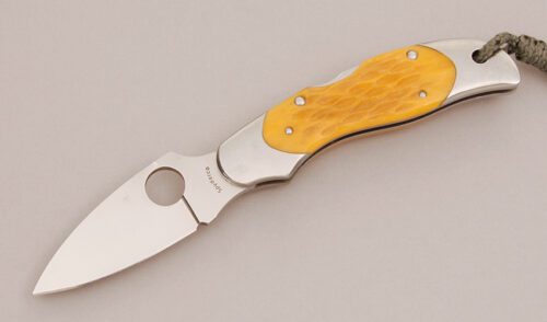 Spyderco Knives Kopa Lockback Folder with Stainless Steel Frame handle material - Obverse Side - Item #KLC11683